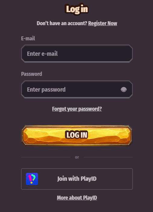 Přihlašovací formulář dragonia casino