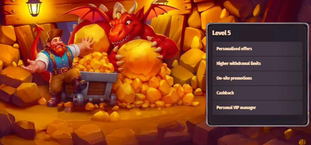 Benefícios VIP do Dragonia Casino